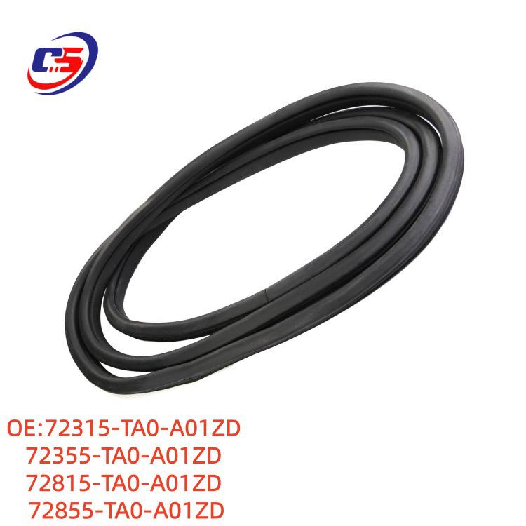 Honda Accord Black Door Seal Strip 72855-TA0-A01ZD Left Rear Door, Right Rear Door, Left Front Door