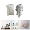 Garden Planter Pot Silicone Mold Wing Girl Vase Flower Pot Pen Holder Resin Mold Unique Garden Decoration Planter Mold