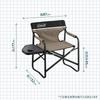 COLEMAN Folding Deck Chair with Side Table, Outdoor Chair for Camping, Fishing, Garden, and Living Room