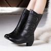 Autumn women's long boots are simple comfortable slip resistant wear-resistant with thick heels  high heels