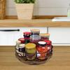 12"  Turntable Organizer Higher Guardrail 360°Rotating NonSlip Base  Spice Rack Organizer for Table Top Kitchen Countertop Cabi