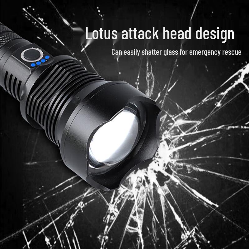 WIDE AWAKE P90 Quad-Core LED Rechargeable Flashlight