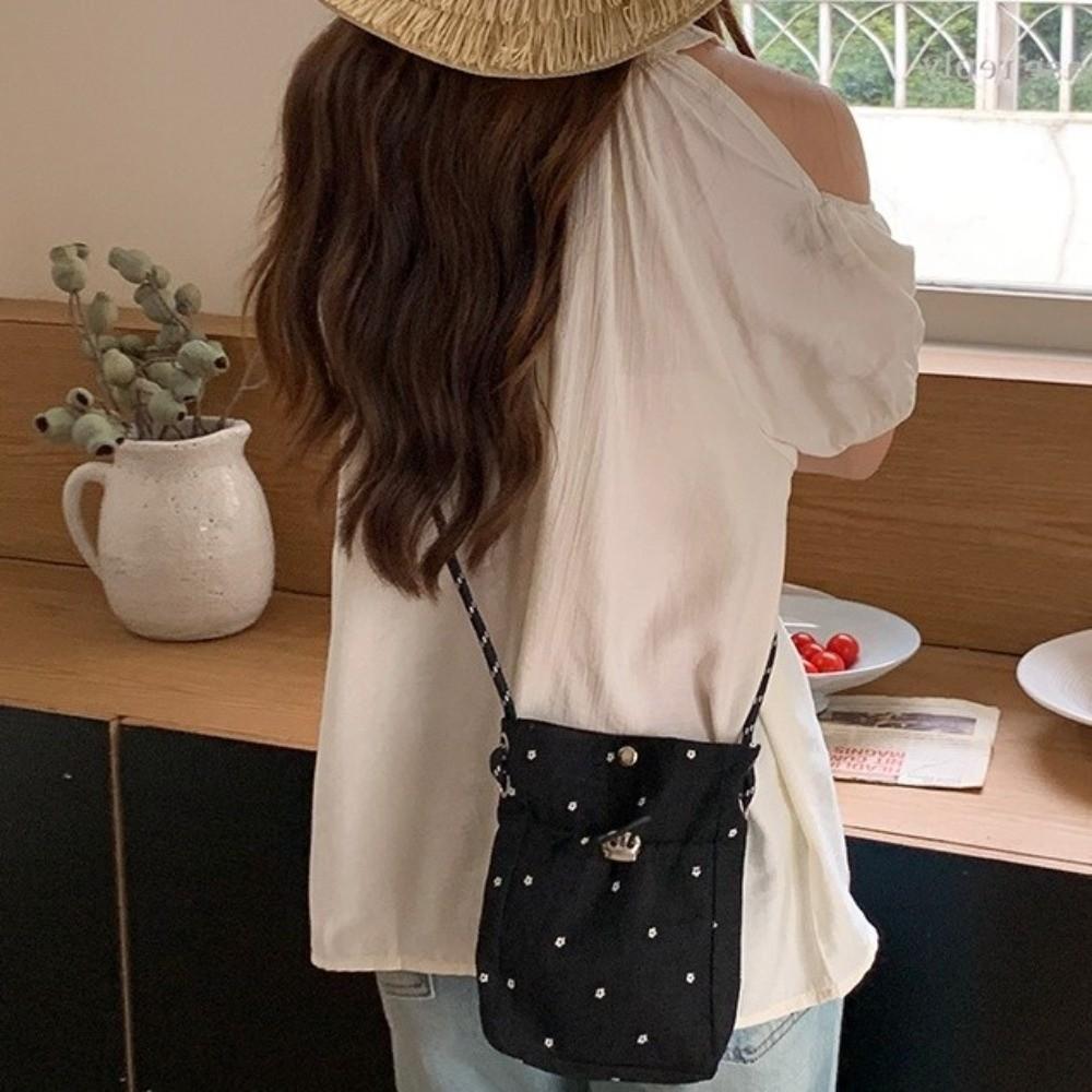 Flower Printed Pleated Cloud Crossbody Bag Lightweight Folded Slant Bag Phone Shoulder Bag Daily