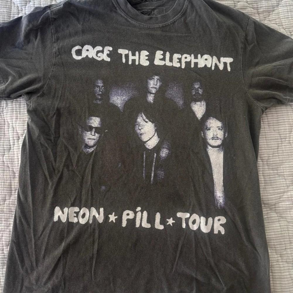 Cage the Elephant Neon Pill Tour short sleeve black color shirt Men Women S5XL Unisex T-Shirt M