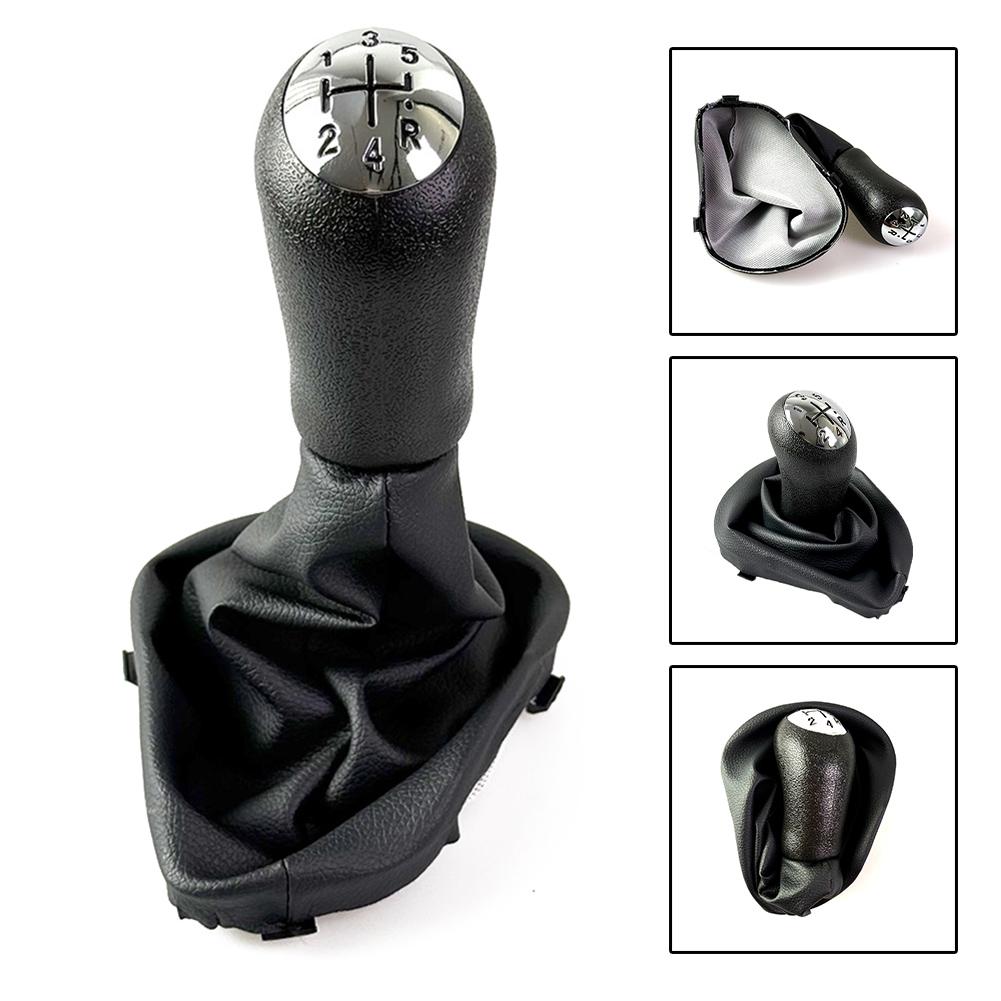 1Pcs Car 5 Speed Shift Lever Knob With Rod Dust Cover For Renault R Logan II 13-22 Car Gear Shift Handball Cover