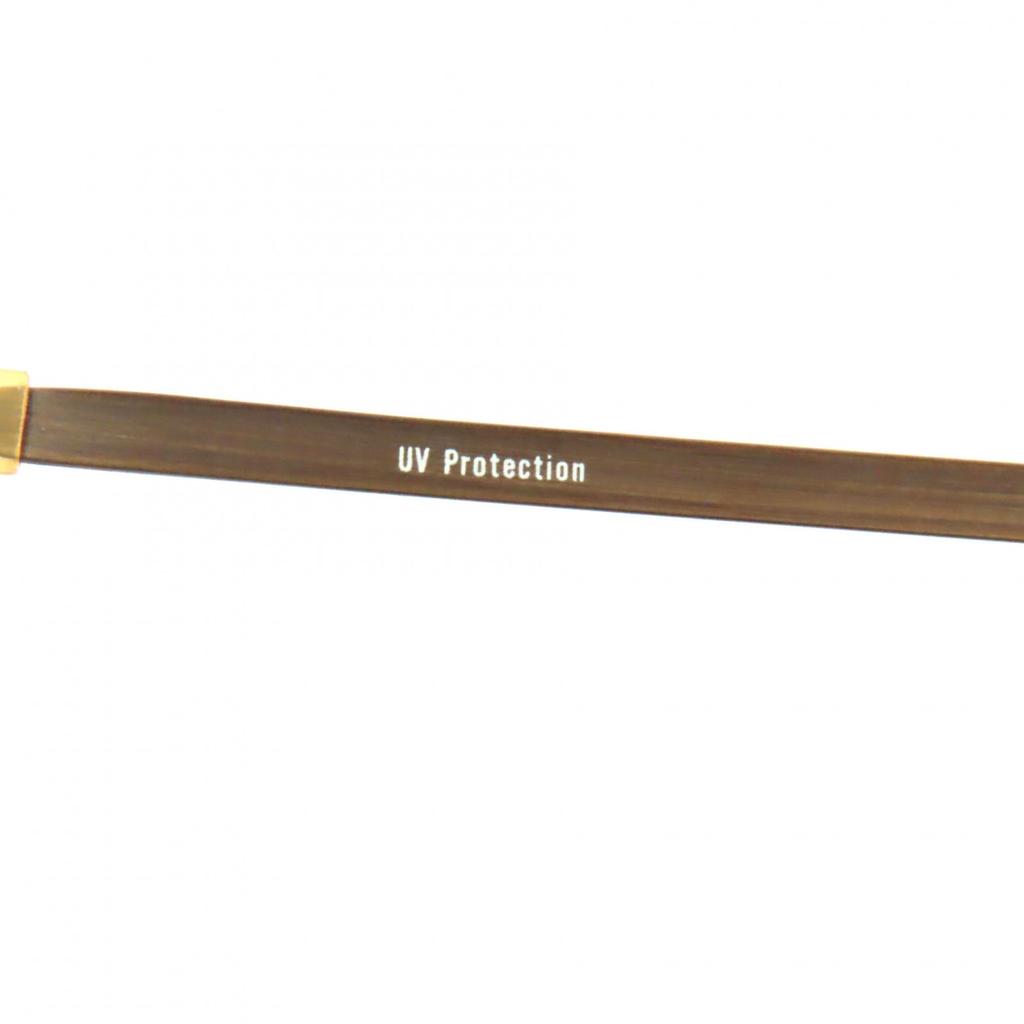 Very Good JEAN-PAUL GAULTIER sunglasses Old logo engraved half rim gold mens 56-3175 Used