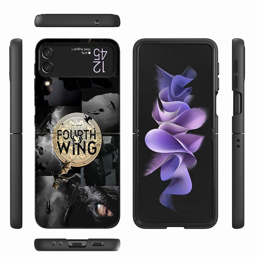 

F-Fourth W-Wing Dragon Phone Case For Samsung Z Flip 7 6 Z Flip 5 5G Galaxy Z Flip 3 4 5G Shockproof Hard Cover TPU PC Coque Ca Galaxy Z Flip 3 5G