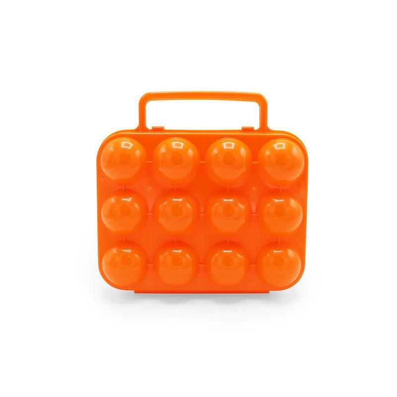 Shockproof 12-Grid Portable Egg Storage Box for Outdoor Camping