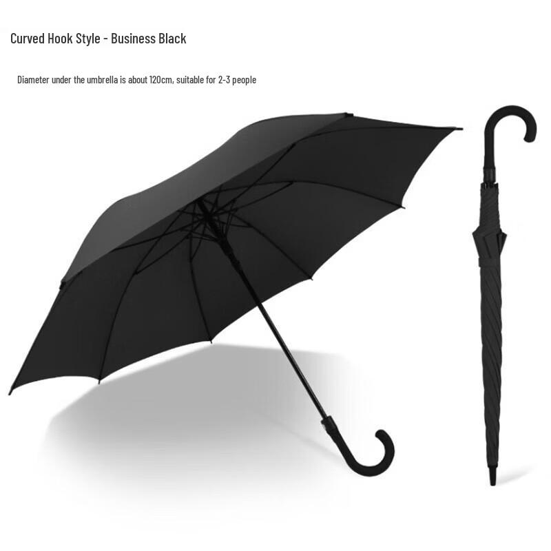 Yuyang Business 8-Rib Semi-Automatic Straight Umbrella
