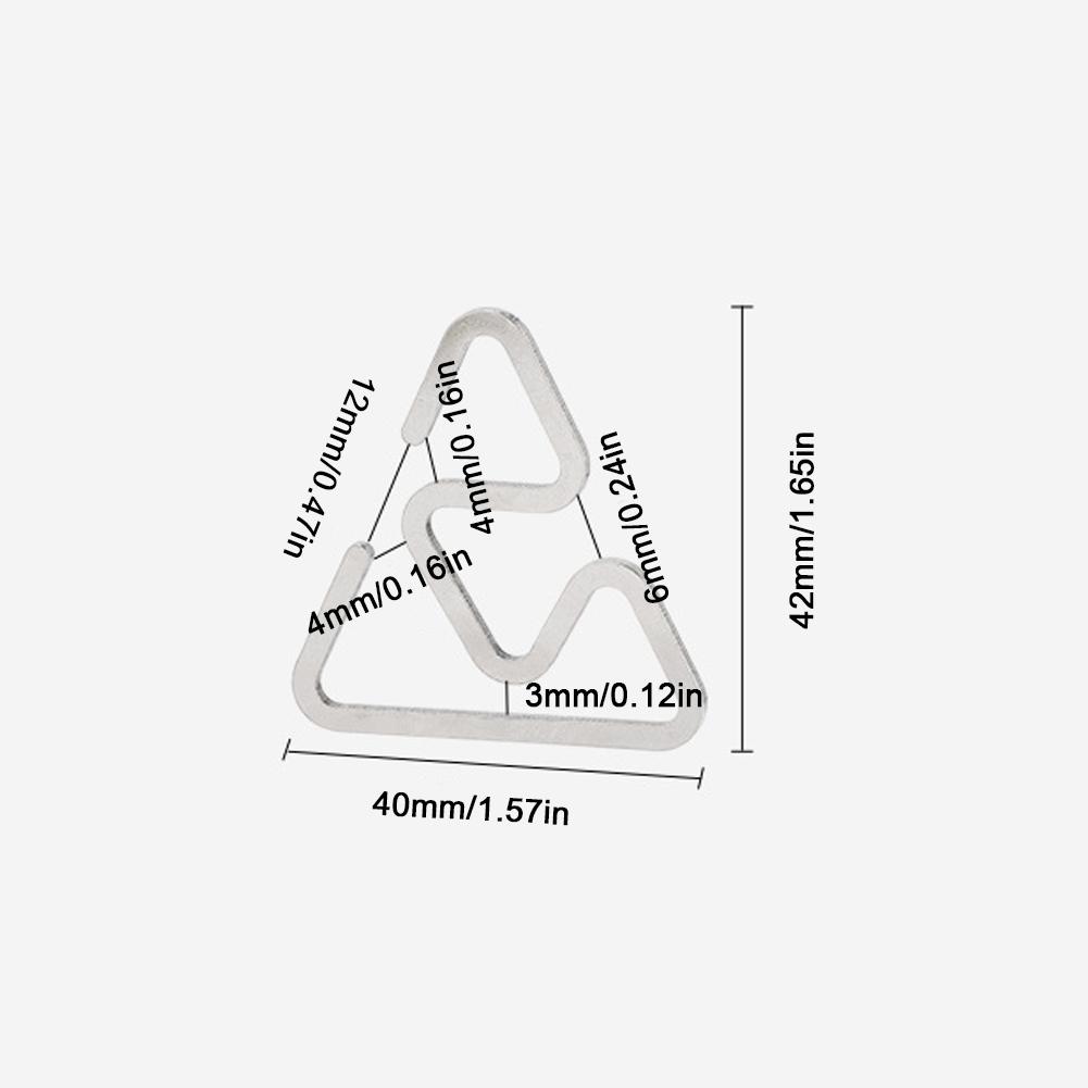 

1PC Outdoor Camping Stainless Steel Hooks Multi-Function Non-Slip Ultra-Light Triangular Hooks Camping Accessory S