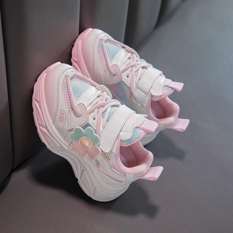 Children's Tennis Shoes Autumn New Breathable Girls Comfortable Wear-Resistant Soft Sole Sneakers