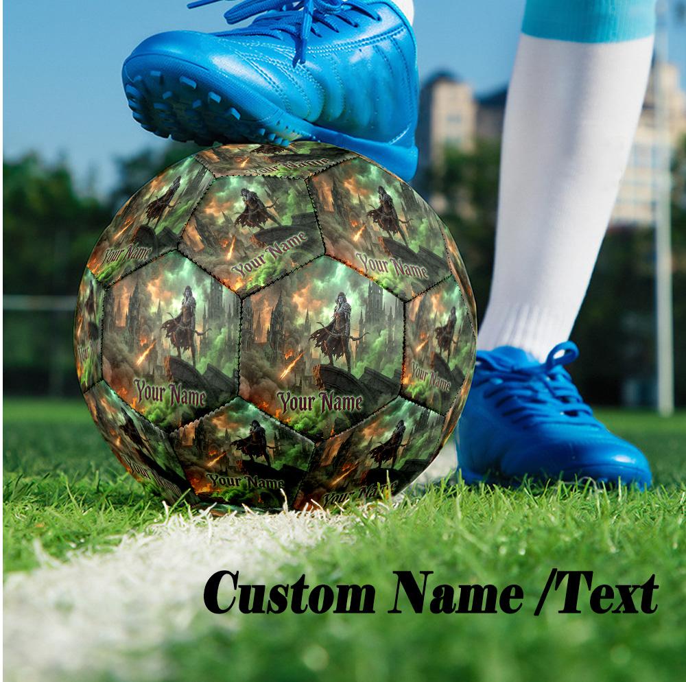 Custom Text Size 5 Soccer Ball, Standard Match Football For OutdoorWorld of Warcraft