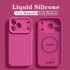 Per iPhone 18 Pro Custodia in Silicone Liquido per Telefono Per iPhone 18 17 16 15 14 13 12 Pro Max Ricarica Wireless Skin Copertura Liscia Magsafe