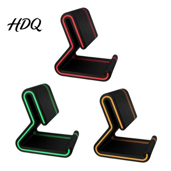 One-piece Molded Phone Holder 3D Printed Stand Colorful Line with Anti-Slip Base