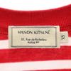 MAISON KITSUNE border Long sleeve T-shirt XS Red series Men's Used