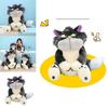 Cute Grey Short Plush Lucife Cat Doll Stuffed Animal Toy For Teenagers 30/45/60/80cm