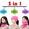 Circle Wrap Thermal Warm Neck Warmer Beanie Ski Balaclava Hat Knit Neck Scarf Fleece Snood Scarf