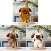 Plush Dog Keychain With Bell Cute Cartoon Backpack Gift For Kids And Teens