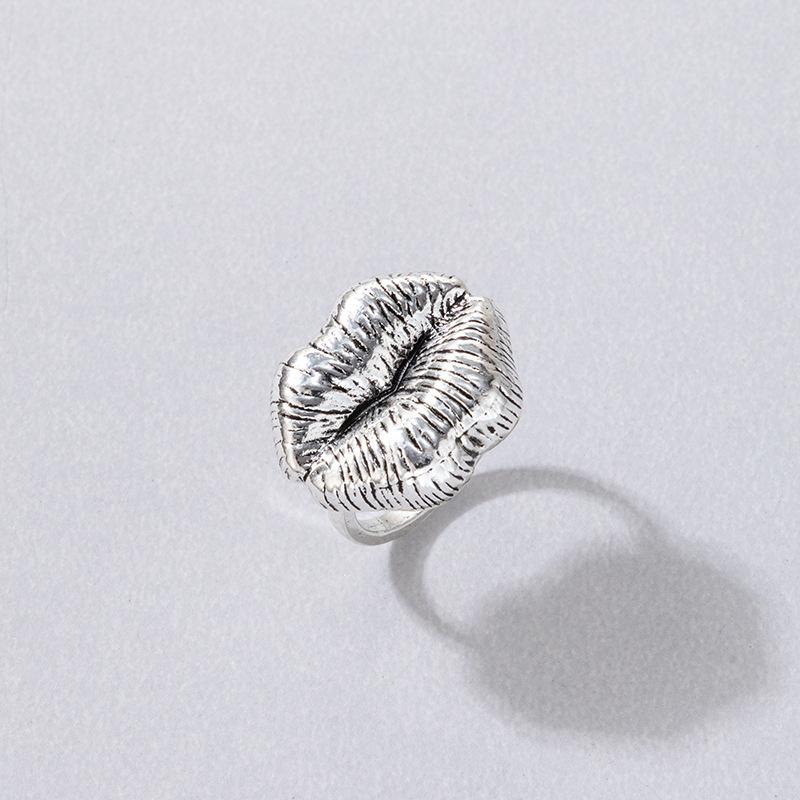 Lip Shape Finger Ring Statement Finger Jewelry Accessories Punk Style Ring Gift