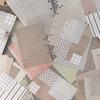 50pcs creative plaid Decor Scrapbook Vintage Material Paper Kit DIY Junk Journal Collage Photo Album Retro Background paper