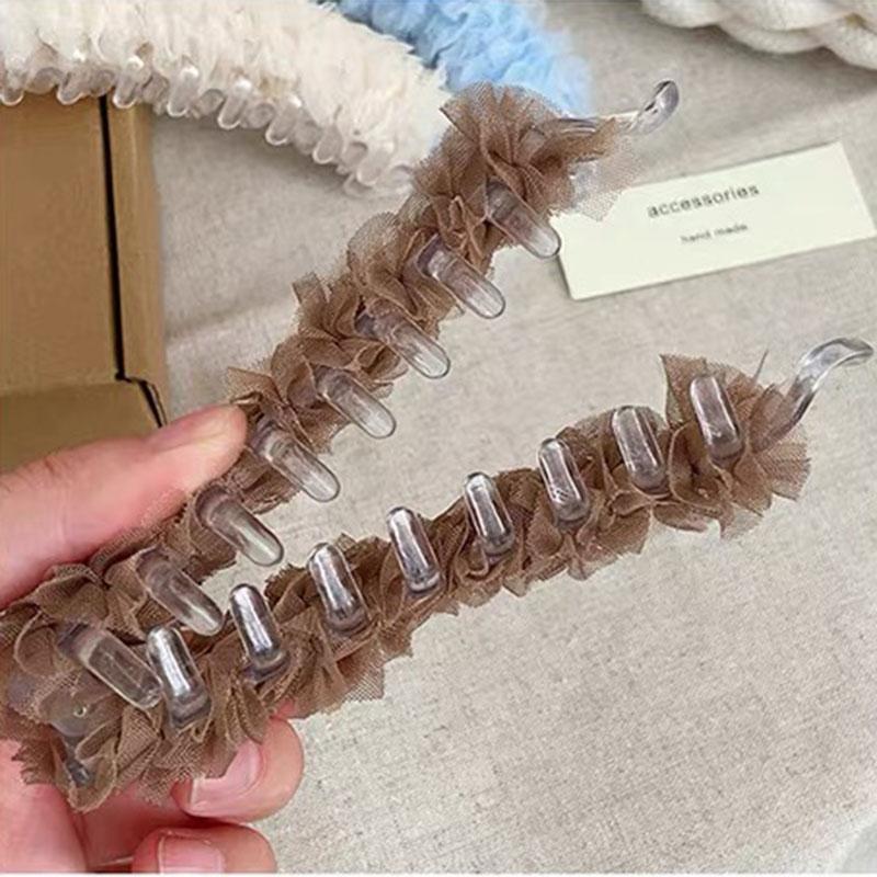 French Chiffon Solid Color Banana Claw Clip Fashion Ponytail Barrettes Large Hair Clip Hairpins Women Hair Accessories Gifts