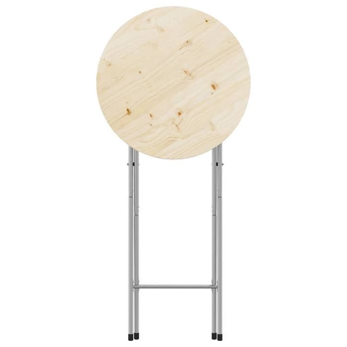 VidaXL Folding Bar Table Legs Silver 45x53x108 Cm 288464