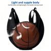Portable Zipper Pocket Mesh Shoulder Bag Storage Bags Gym Sports Net Backpack Basketball Soccer Football Volleyball Match Bag
