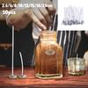 50Pcs Candle Wicks White 2.6-20cm Smokeless Wax Pure Cotton Core For DIY Candles Making Pre-Waxed Wick Handmade Material Tools
