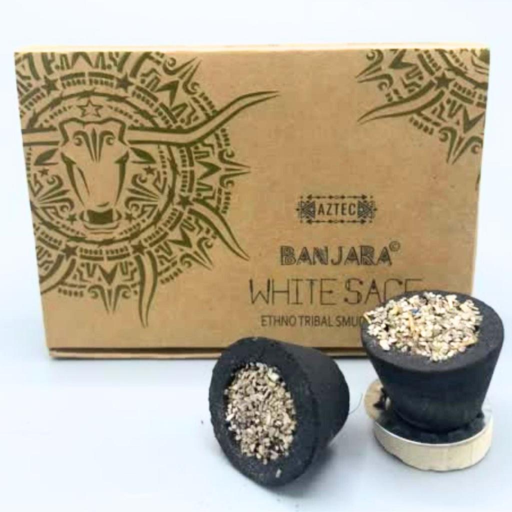 White Sage Smudge Cups by Banjara