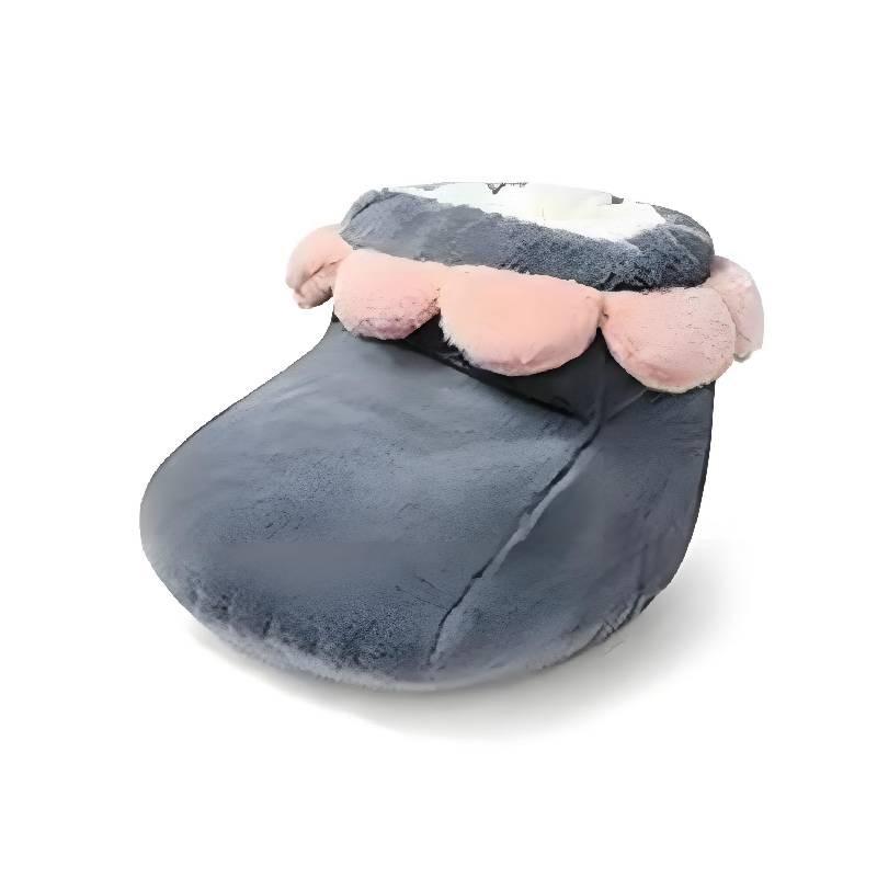 Winter Usb Heating Foot Warmer With Soft Petal Appearance For Ultimate Comfort серый