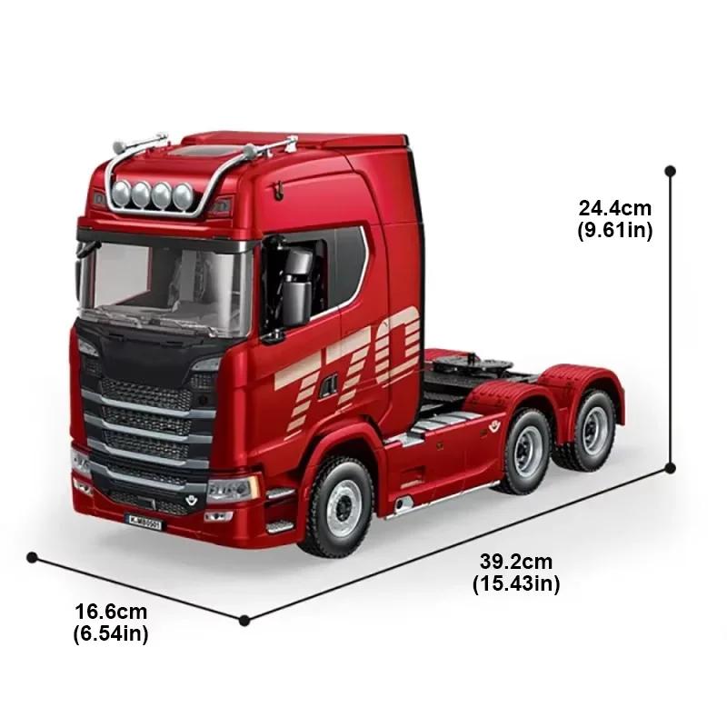HUINA 770S Trailer Head 1501 1/18 Rc Tractor Radio Cntrolled Car 19 Ch Engineering Vehicle Truck with Light and Sound Toys Boys