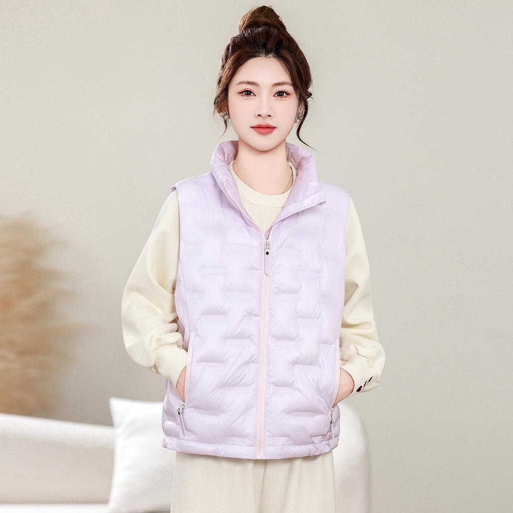 Autumn and winter new cotton vest light and warm cotton vest casual fashion wear versatile thermal vest top women