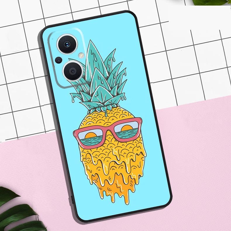 Tropical Pineapple Case For OPPO Reno 13F 12F 11F 8T 7 8 10 11 12 13 Pro OPPO Find X8 X6 Pro X3 X5 Lite Cover