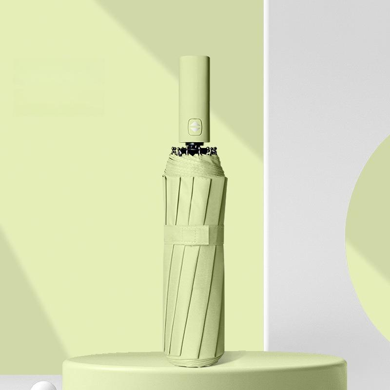 12 Bone Morandi Fully Automatic Umbrella Black Glue Sunscreen Sun Umbrella Plus Sun Umbrella Wholesale