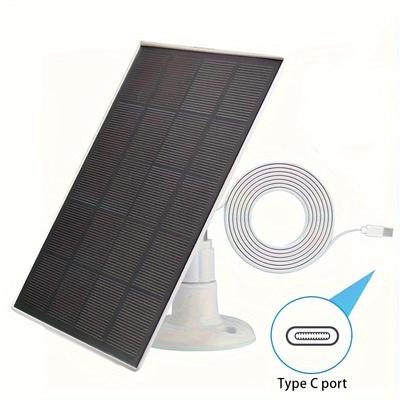 4W Solar Panel and a Micro USB Charging Extension Cable Are Included. It Is Suitable for Indoor/outdoor Battery - Powered