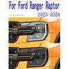 For Ford Ranger Raptor 2024 Car Exterior Headlight Anti-scratch Front Lamp Tint TPU Protective Film Cover Repair Accessories