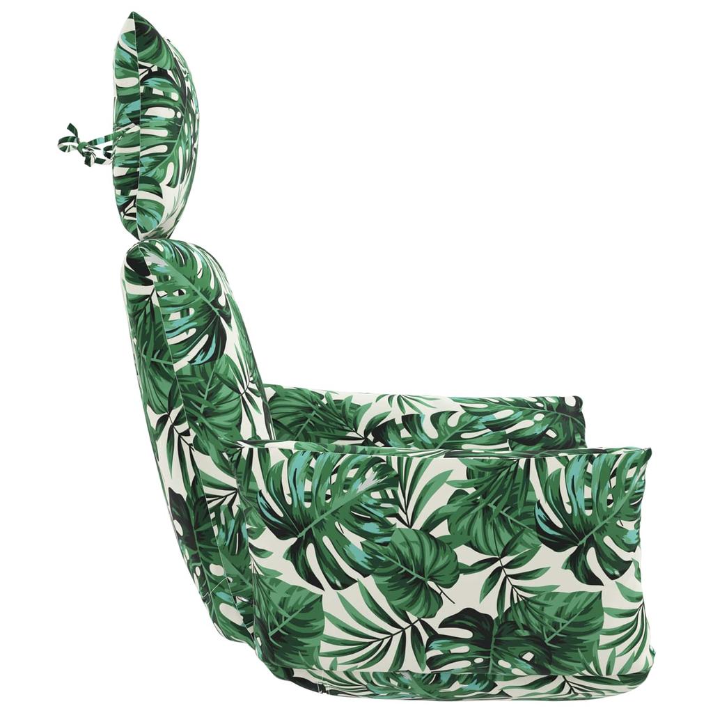 Adirondack Cushion PUTTEN 100percent Polyester Leaf Pattern