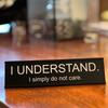 New Black Office Decor Sign Aluminium Alloy Table Decoration Seating Sign Lightweight Desk Sign Coworker Gift