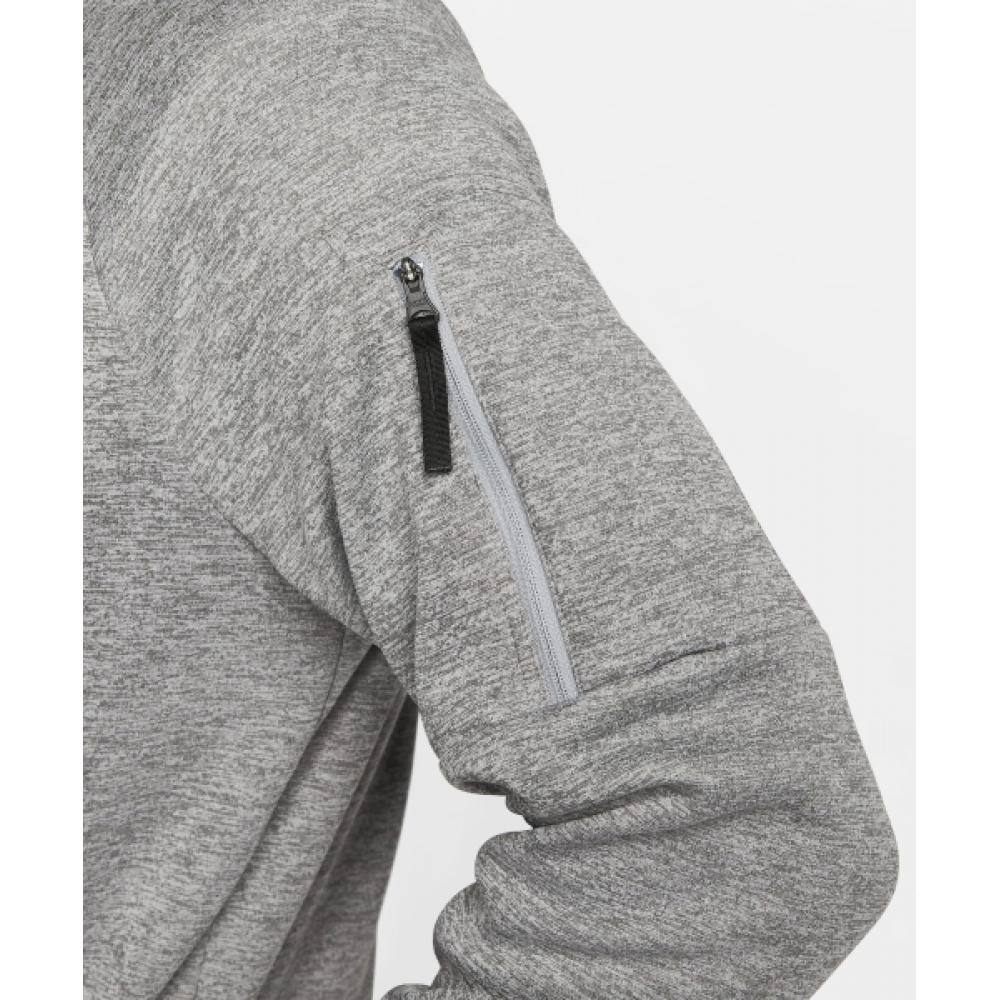 Nike TherMafit Full Zip Fitness Hoodie M Dark Grey Heather Particle Grey Black Dq4831 063