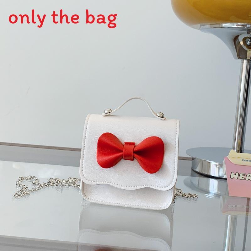 Fashion Girl Toddler Mini Crossbody Bag Pu Coin Purse With Butterfly Bow Decor