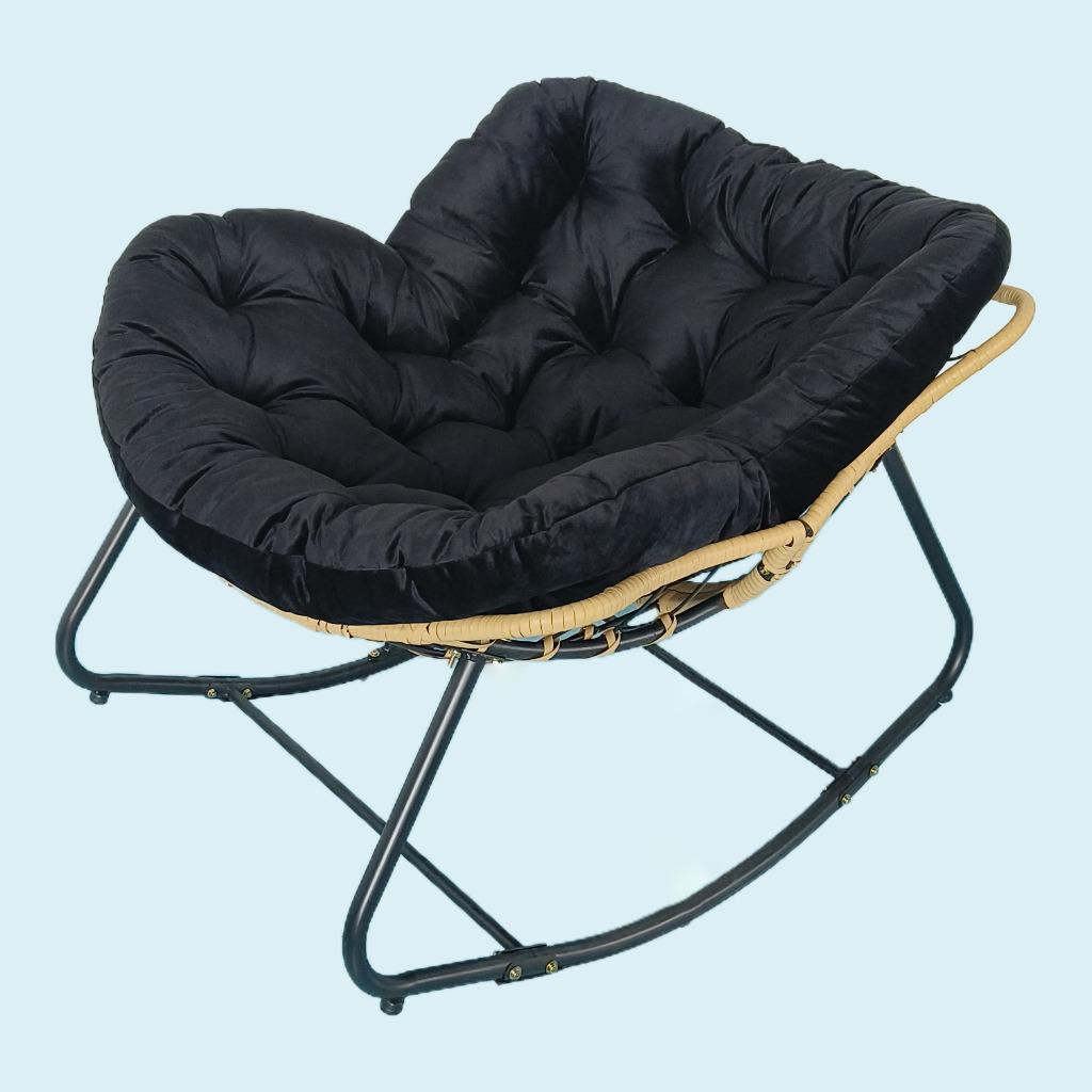 Rocking Recliner Chair: Balcony Leisure Chair, Lay-Flat Nest Chair, Lazy Sofa for Home