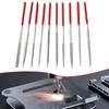 10 Stück Diamant Nadelfeilen Set Für Metall Glas Stein Schmuck Holzschnitzerei Handwerk Holzbearbeitung Poliert Kleine Stahlfeile Handwerkzeuge
