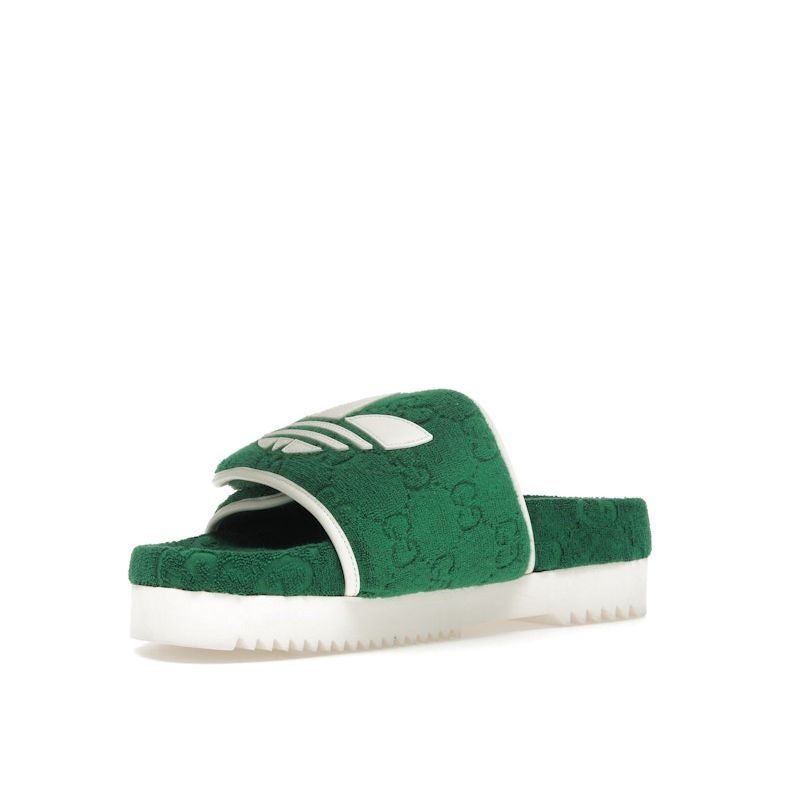 Adidas GG Platform Sandal Green Cotton Sponge Women Sneakers 702398-UU010-3171