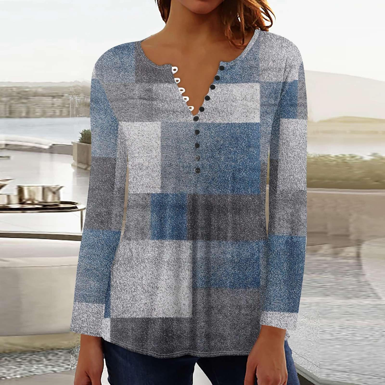 Женский повседневный топ свободного покроя с длинным рукавом и пуговицами M чёрный — фото 7