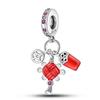 Chinese New Year Copper Dragon Horse Lion Dance God Of Wealth Koi Fish Charms Beads Fit Diy Bracelets Women Jewelry