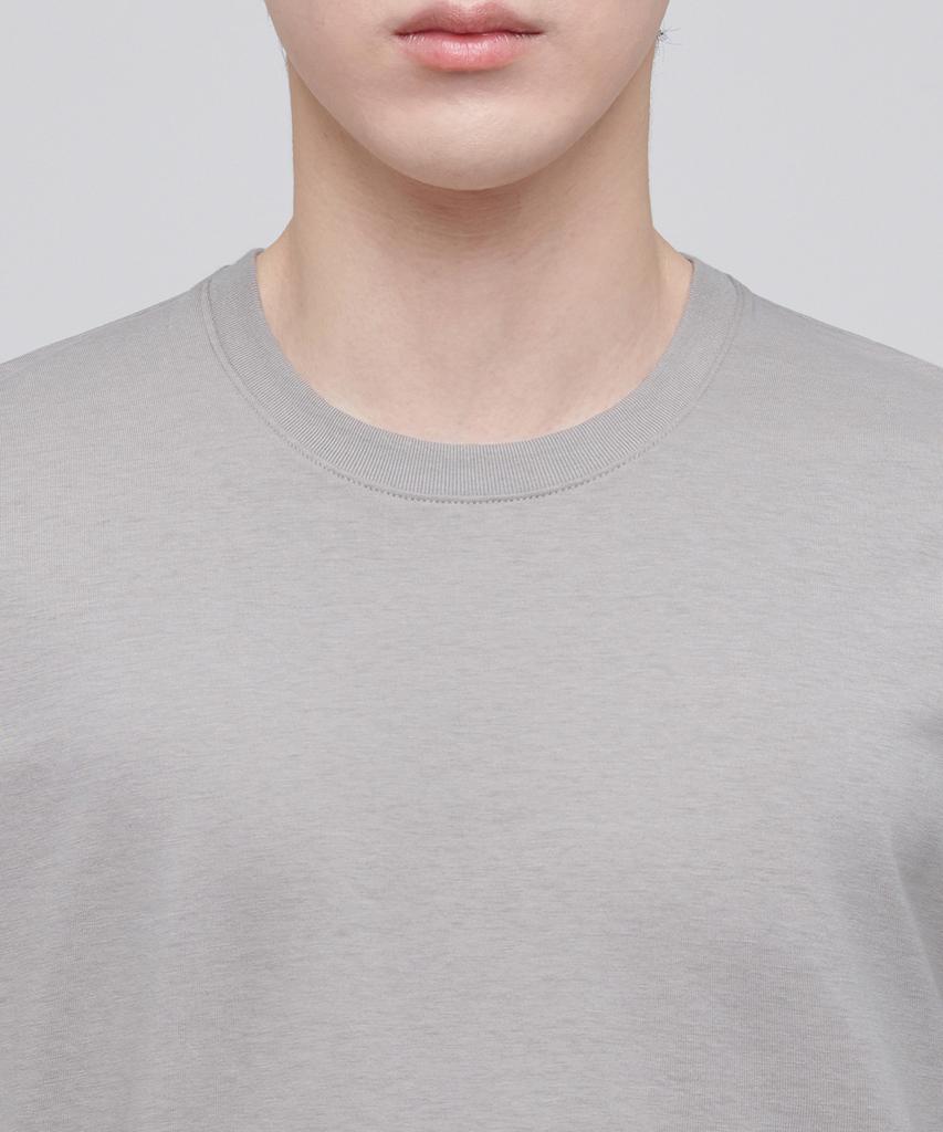 MUSINSA STANDARD [Cooltandard] Crew Neck Long Sleeve T-Shirt [Mushroom]
