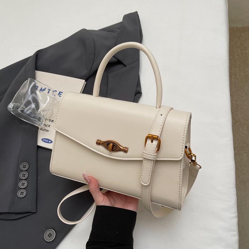

New Ladies Messenger Bag in Multiple Colors Optional Single Shoulder Crossbody Bag with British Style Handbag Small Size белый