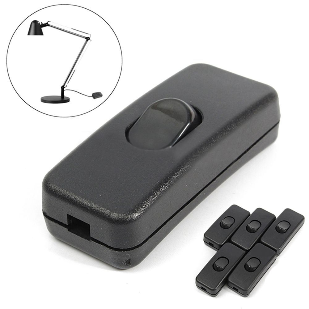

Inline Desk Light ON/OFF Cord Cable Accessories 110-250V Switches чорний