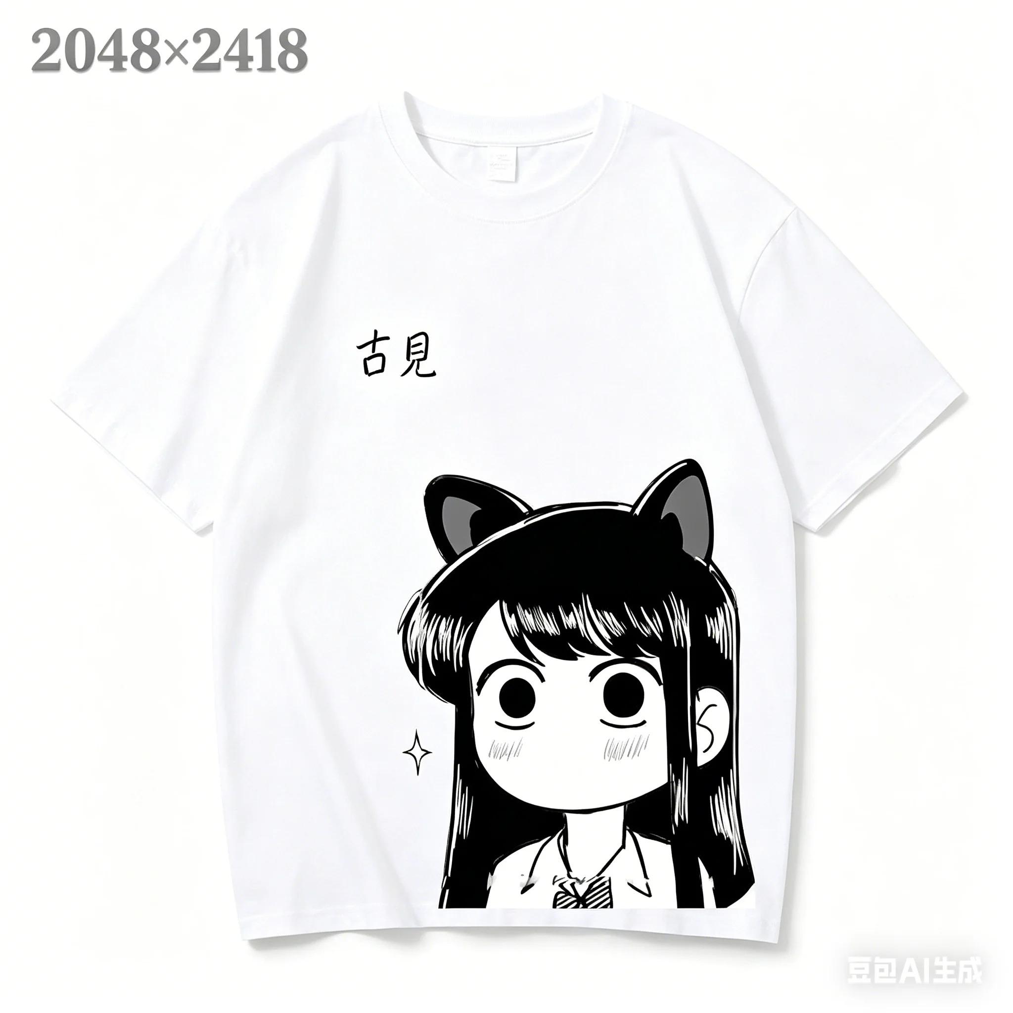 Komi Cant Communicate Anime TShirt Stylish Streetwear New Arrival All Season Wear Plus Size Unisex Casual Perfect Gift S