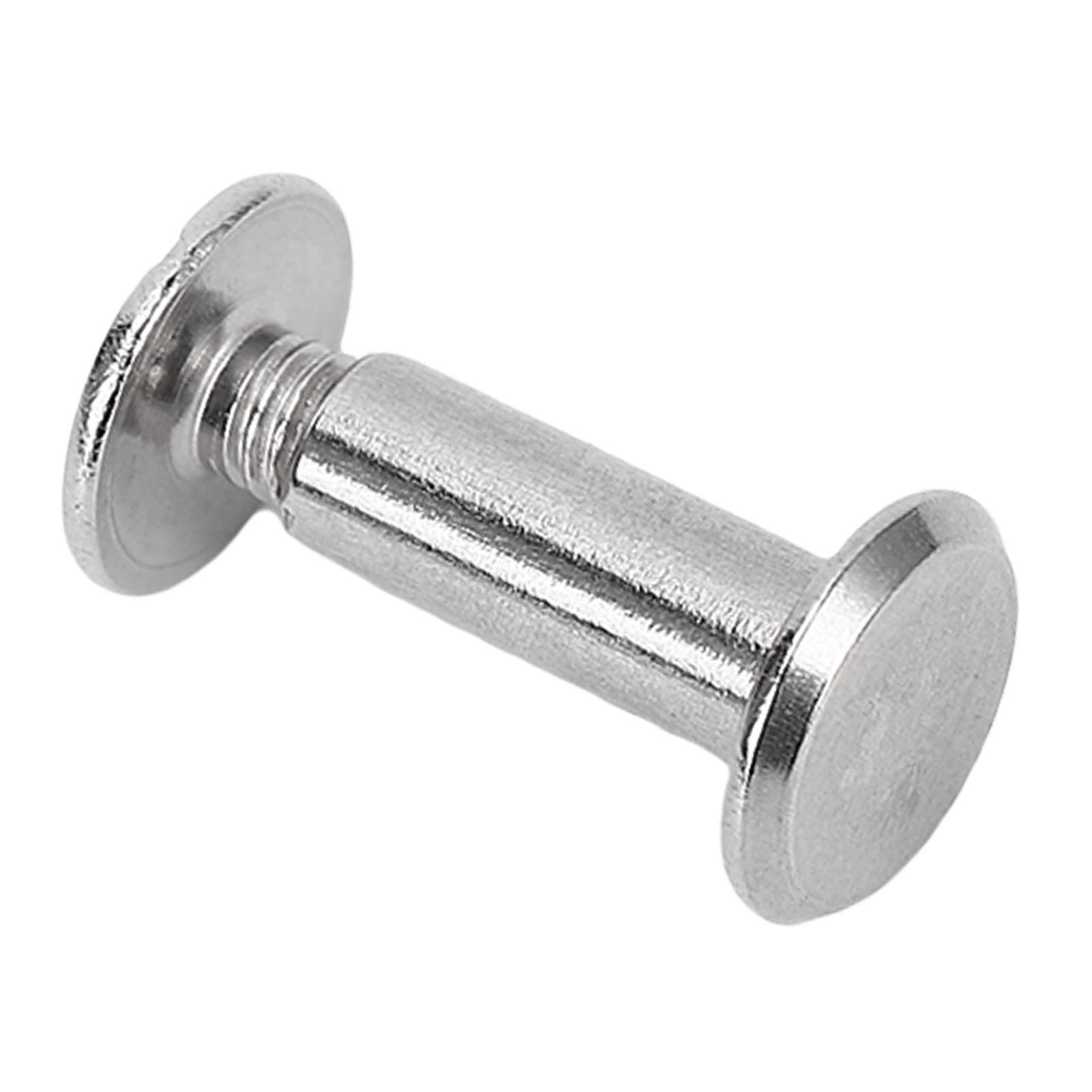 

50 пар Набор заклепок M3.5 Нержавеющая сталь Плоская круглая головка Винт-пуговица для кожаного ремесла